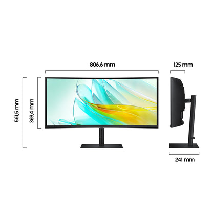Samsung ViewFinity S65UC Curved Monitor - 34 Zoll UWQHD