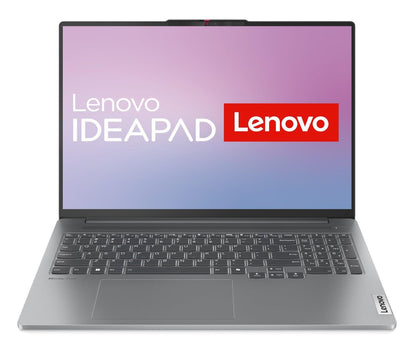 Lenovo IdeaPad Pro 5 AI Laptop - 16" AMD Ryzen 7 Grau. Graues 16-Zoll-Notebook für leistungsstarkes Computing und KI-Anwendungen.