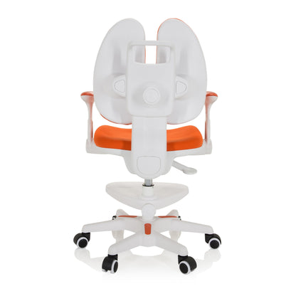 hjh OFFICE 736419 Kid Wing Kinderschreibtischstuhl - Orange/Weiss