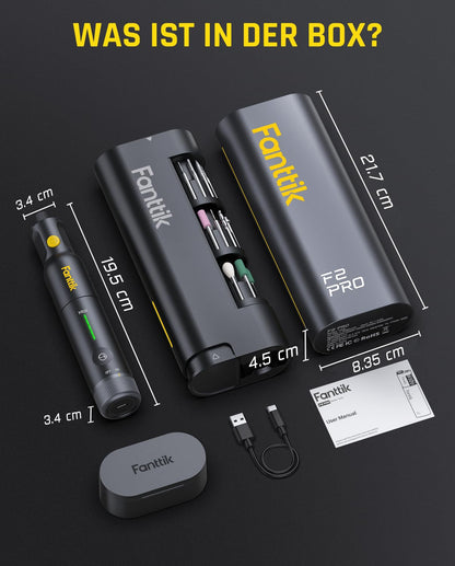 Fanttik F2 PRO Akku Multifunktionswerkzeug Set mit 55 Zubehörteilen