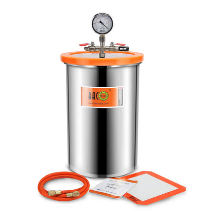 BACOENG Vakuumkammer Set 19L mit Vakuumpumpe 85L/Min