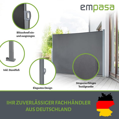 empasa Seitenmarkise Start 2.0 Ausziehbar - cremeweiss, 200x300 cm