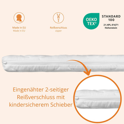 sleepling Babymatratze 100x100 cm Laufgittermatratze Komfortschaum