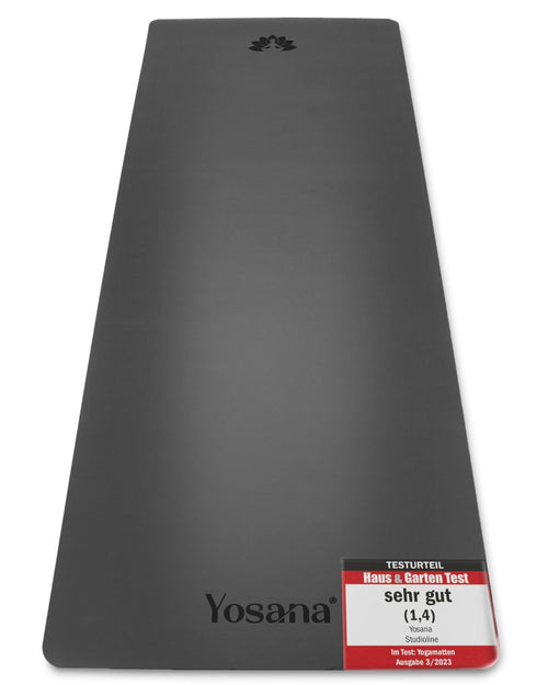 Yosana Yogamatte Naturkautschuk Ultra Grip ECO PU 183x68cm. Rechteckige, griffige Matte für Yoga, Pilates und Fitness, bietet Stabilität und Dämpfung.