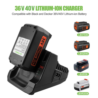 ADVTRONICS Akkuladegerät LCS36 LCS40 BDC2A36 für 36V/40V MAX Akkus