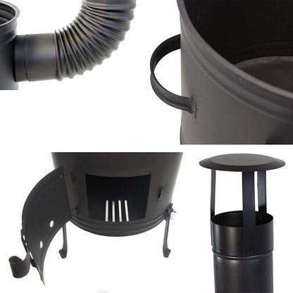 GRILLPLANET Gulaschkessel Gulaschkanone 30L emailliert