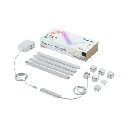 Nanoleaf Lines 90 Grad Squared Starter Kit - 4 Lichtleisten