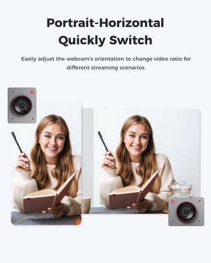 OBSBOT Meet 2-4K KI-Webcam mit 1/2" Sensor - Space Grau