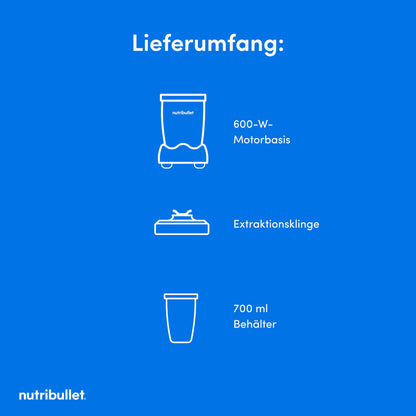 nutribullet Original 600 Smoothie Maker - Schwarz NB603B