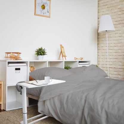 hjh OFFICE Stand II 830054 Sitz-Stehtisch höhenverstellbar weiss