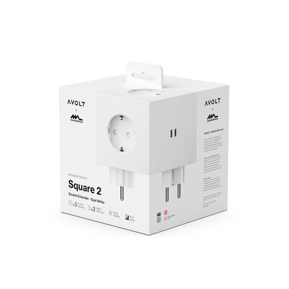 Avolt Square 2 Design Steckdosenwürfel USB-C - Weiss