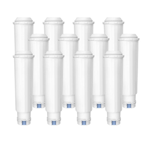 AQUA CREST Wasserfilter Ersatz für Melitta Nivona Krups. Weißer Zylinderfilter. Reduziert Kalk und Chlor.