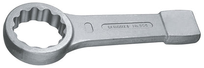 GEDORE Schlag-Ringschlüssel 110 mm, robust für Industrie. Dunkler, massiver Ringschlüssel für hohe Drehmomente und zum Lösen festsitzender Verbindungen.