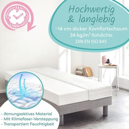 Sun Garden ComfortPur P1440 Kindermatratze - 80x160 cm H2 Oeko Tex