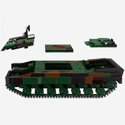 BlueBrixx Pro 106908 Kampfpanzer Leopard 2 A6 - Klemmbausteine