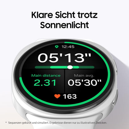 Samsung Galaxy Watch8 Smartwatch 40 mm Bluetooth Silber