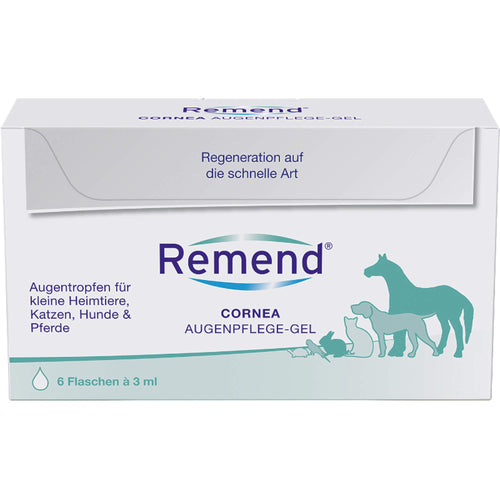 REMEND Cornea Augenpflege-Gel – Hornhaut-Regeneration 6x3ml. Klares Gel in Ampullen zur Hornhaut-Wiederherstellung am Auge.
