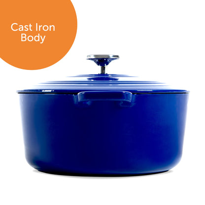 BK Cookware Bourgogne Schmortopf Gusseisen Bräter - 28cm Königsblau