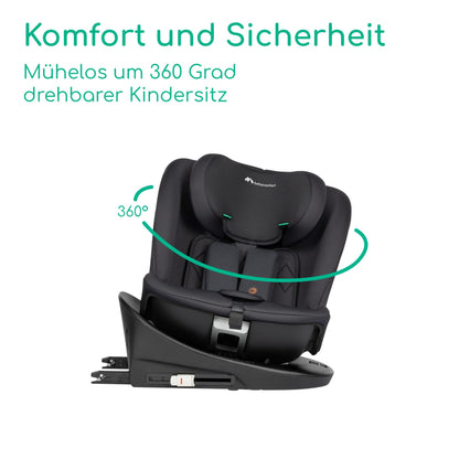 Bebeconfort RevolveFix 360 i-Size Kindersitz 360 Drehbar - Full Black