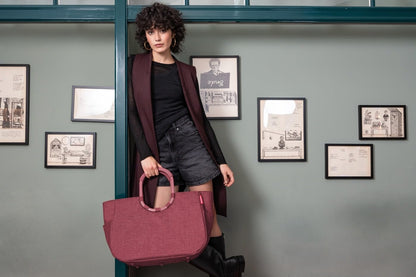 reisenthel loopshopper L twist maroon – Shopper aus recyceltem PET