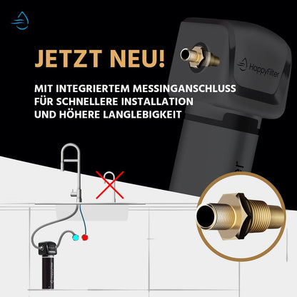 HappyFilter Kalk Wasserfilter 2 Untertischfilter – Quick Change