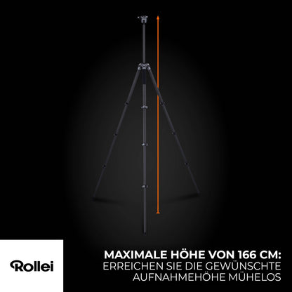 Rollei Easy Traveler XL Carbon Reisestativ - 10kg Tragkraft