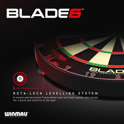 WINMAU Blade 6 Bristle Dartscheibe Set mit Surround und Darts