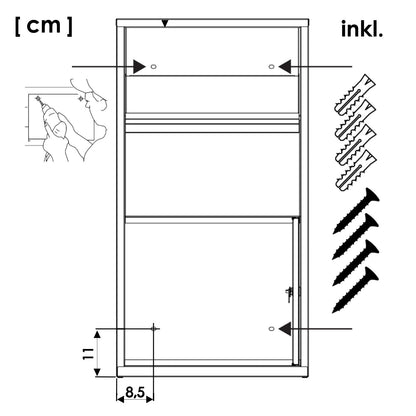 Haussmann BOX391 Paketbriefkasten – Paketstation für Zuhause