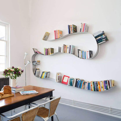 Kartell Bookworm Flexibles Bücherregal – Grau, 320 cm