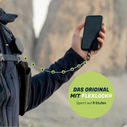 REELOQ PRO Handysicherung mit FLEXLOCK Sicherungsseil, Gurtband