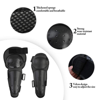 JUSTDOLIFE Kinder Motorrad Schutzrüstung Schwarz - div. Grössen