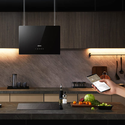 CIARRA CBCB4850 Inselhaube - Umluft 48cm Smart Wi-Fi Schwarz