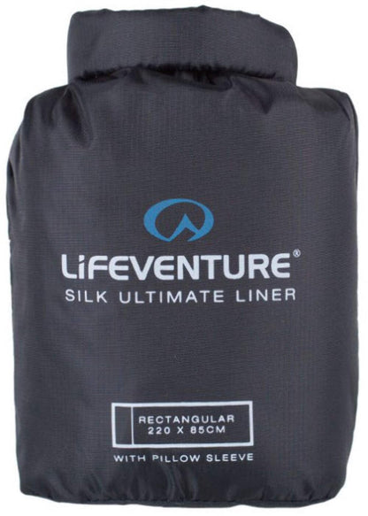 Lifeventure Lifemarque Seiden Schlafsack-Liner – Schwarz