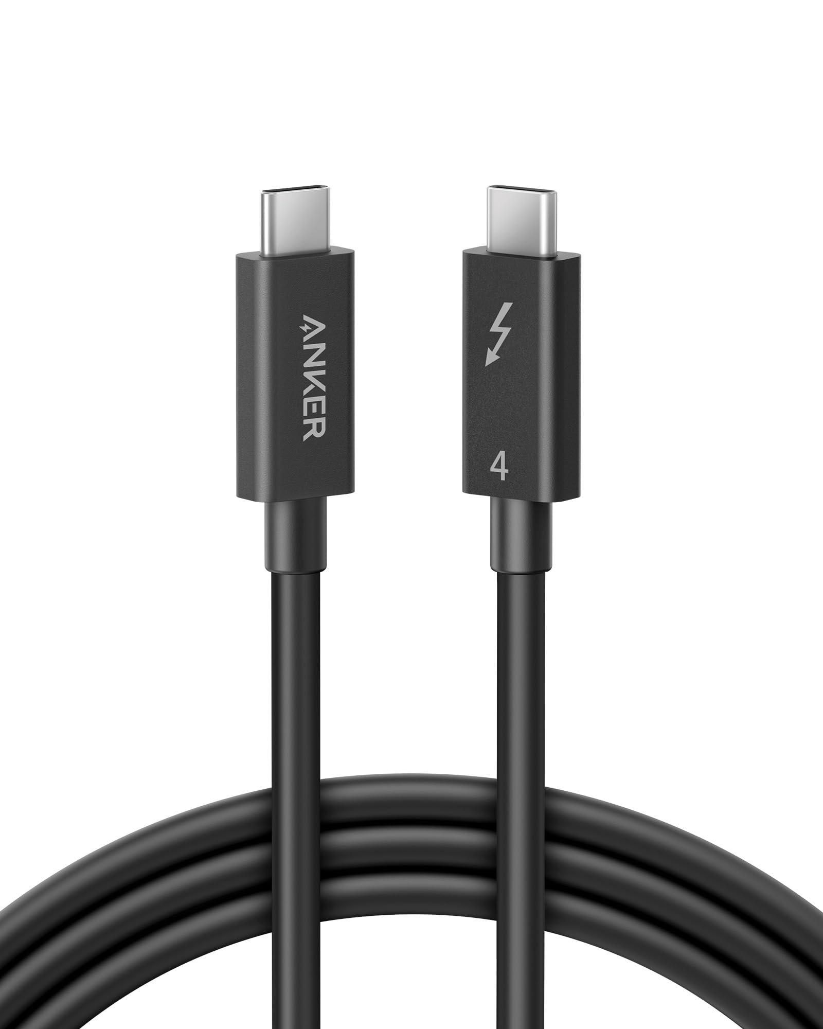 Anker Thunderbolt 4 USB C Kabel – zertifiziert, 100W. Flexibles Kabel für 100W Power Delivery, 40Gbps Daten & Video.