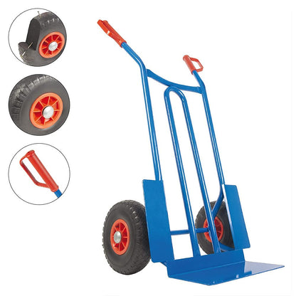 Trestles S01 Profi Sackkarre 250kg – Vollgummireifen Blau