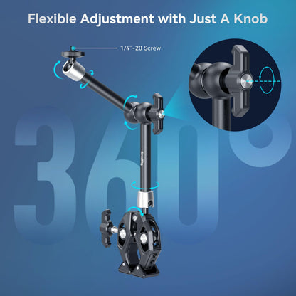 SMALLRIG Magic Arm Super Clamp 4454, Kamerahalterung mit Schwenkarm