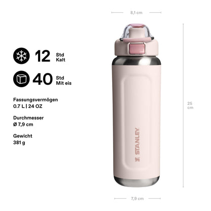 STANLEY 1913 Wellspring Bottle 0,7 l – Thermosflasche Rose Quartz