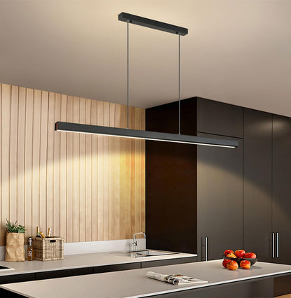 SENFAY LED Pendelleuchte Esstisch 100cm dimmbar schwarz Fernbedienung