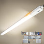 TONFFI LED Feuchtraumleuchte 150 cm, 60W, 4000K neutralweiss, IP65 in Röhrenform für Wand- und Deckenmontage