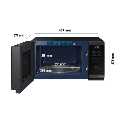 Samsung MS23DG4504AGE1 Solo-Mikrowelle – 23l Schwarz Edelstahl