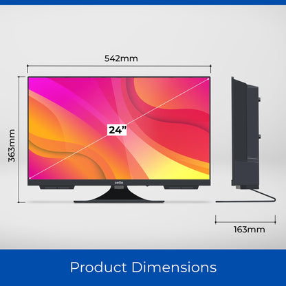 Cello C2424WS Fernseher – 24 Zoll 12V Smart rahmenlos