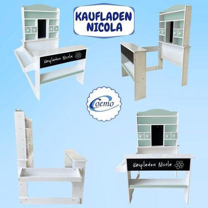 Coemo Kaufladen Nicola Kinder Kaufmannsladen Holz - Grün