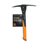 Fiskars Pro IsoCore Spitzhacke 751220-1001, 0,7 kg, Orange/Schwarz – genieteter Stahlkopf mit Spitze und Hacke