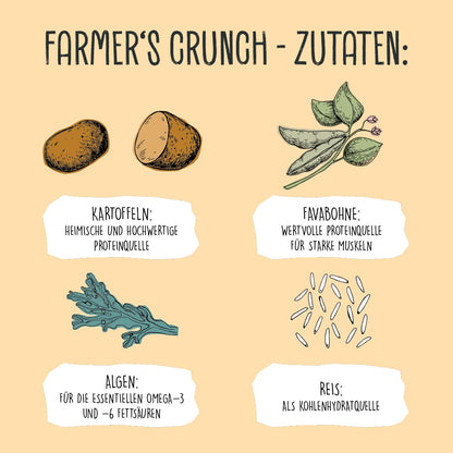 VEGDOG Farmer's Crunch hypoallergenes Trockenfutter für Hunde 10 kg