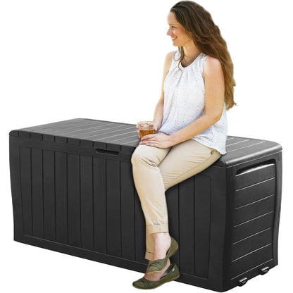 Deuba Gartenbox Auflagenbox Kissenbox 270L - Anthrazit