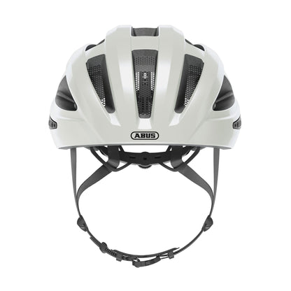 ABUS Macator Rennradhelm, weiss glänzend, Grösse L (58-62 cm)