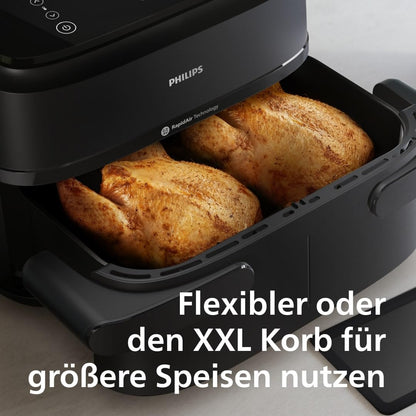 Philips Airfryer 1000 Series Flexible Basket - 7.1L Schwarz NA154/00