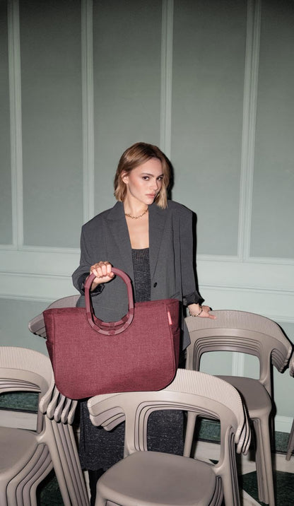 reisenthel loopshopper L twist maroon – Shopper aus recyceltem PET