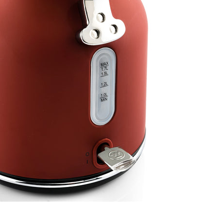 Westinghouse Retroline Frühstück-Set Toaster Wasserkocher – Rot