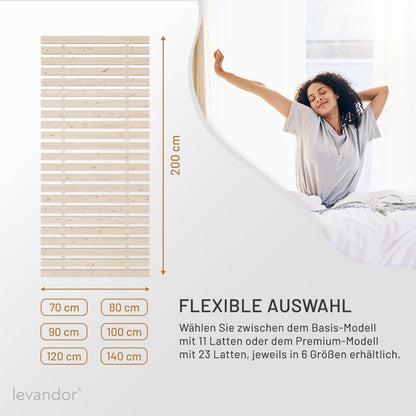 Panorama24 Rollrost Premium 140x200 cm, Rolllattenrost mit 23 Latten